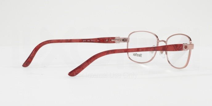 Eyeglasses Sferoflex SF 2570 (489) color shiny pink shape rectangle lenses demo lens