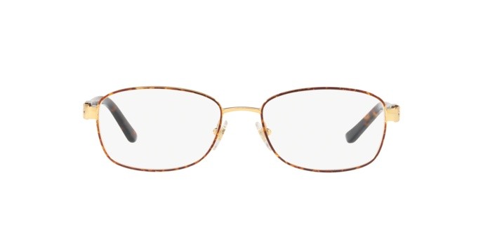 Brillen Sferoflex SF 2570 (S706) farbe gold/tabacco form rechteckig gläser demo lens