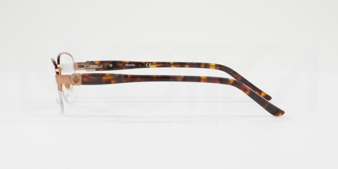 Eyeglasses Sferoflex SF 2571 (488) color shiny copper shape rectangle lenses demo lens
