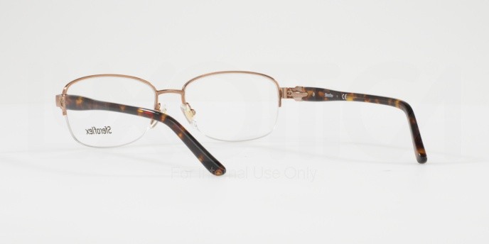 Eyeglasses Sferoflex SF 2571 (488) color shiny copper shape rectangle lenses demo lens