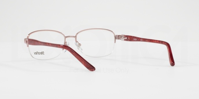 Eyeglasses Sferoflex SF 2571 (489) color shiny pink shape rectangle lenses demo lens