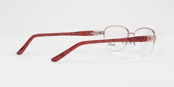 Eyeglasses Sferoflex SF 2571 (489) color shiny pink shape rectangle lenses demo lens