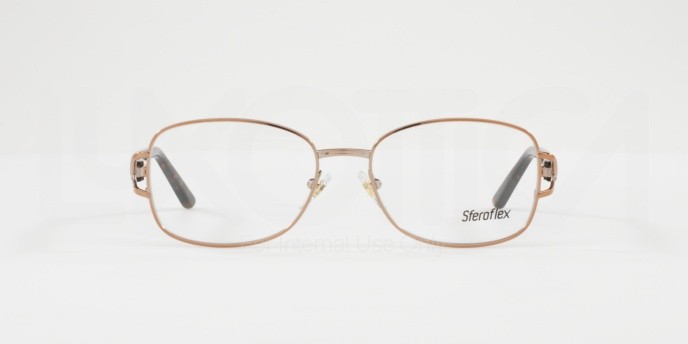 Eyeglasses Sferoflex SF 2572 (488) color shiny copper shape square lenses demo lens