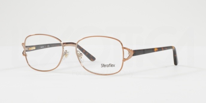 Eyeglasses Sferoflex SF 2572 (488) color shiny copper shape square lenses demo lens