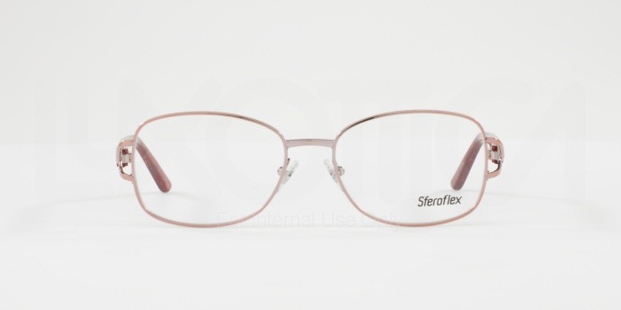 Eyeglasses Sferoflex SF 2572 (489) color shiny pink shape square lenses demo lens