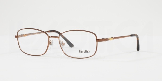 Eyeglasses Sferoflex SF 2573 (472) color dark brown shape square lenses demo lens