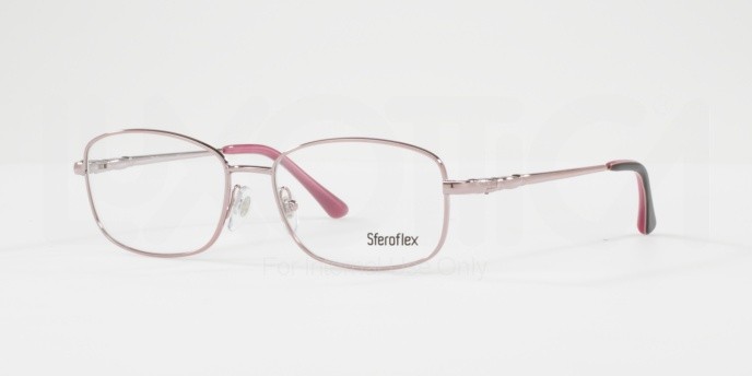 Eyeglasses Sferoflex SF 2573 (490) color shiny pink shape square lenses demo lens