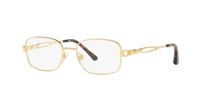 Eyeglasses Sferoflex SF 2580B (108) color gold shape square lenses demo lens