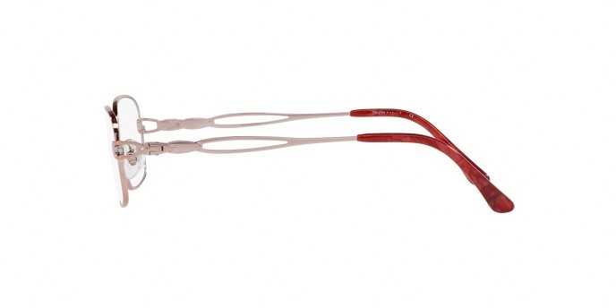 Eyeglasses Sferoflex SF 2580B (489) color shiny pink shape square lenses demo lens