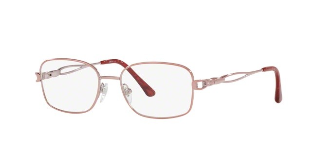 Eyeglasses Sferoflex SF 2580B (489) color shiny pink shape square lenses demo lens