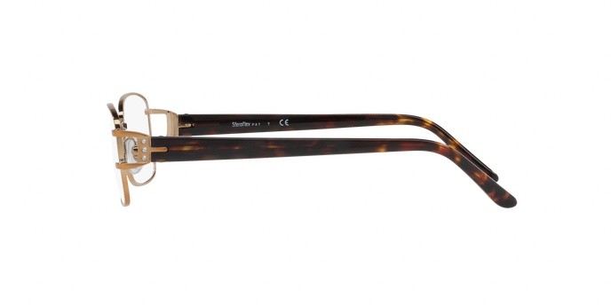 Eyeglasses Sferoflex SF 2597B (267) color light copper shape rectangle lenses demo lens