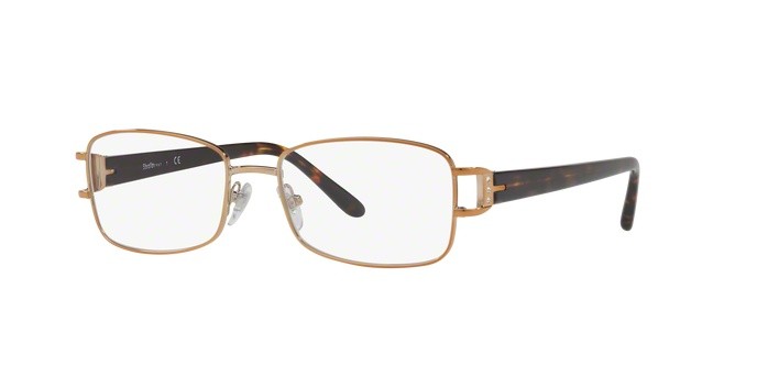 Eyeglasses Sferoflex SF 2597B (267) color light copper shape rectangle lenses demo lens