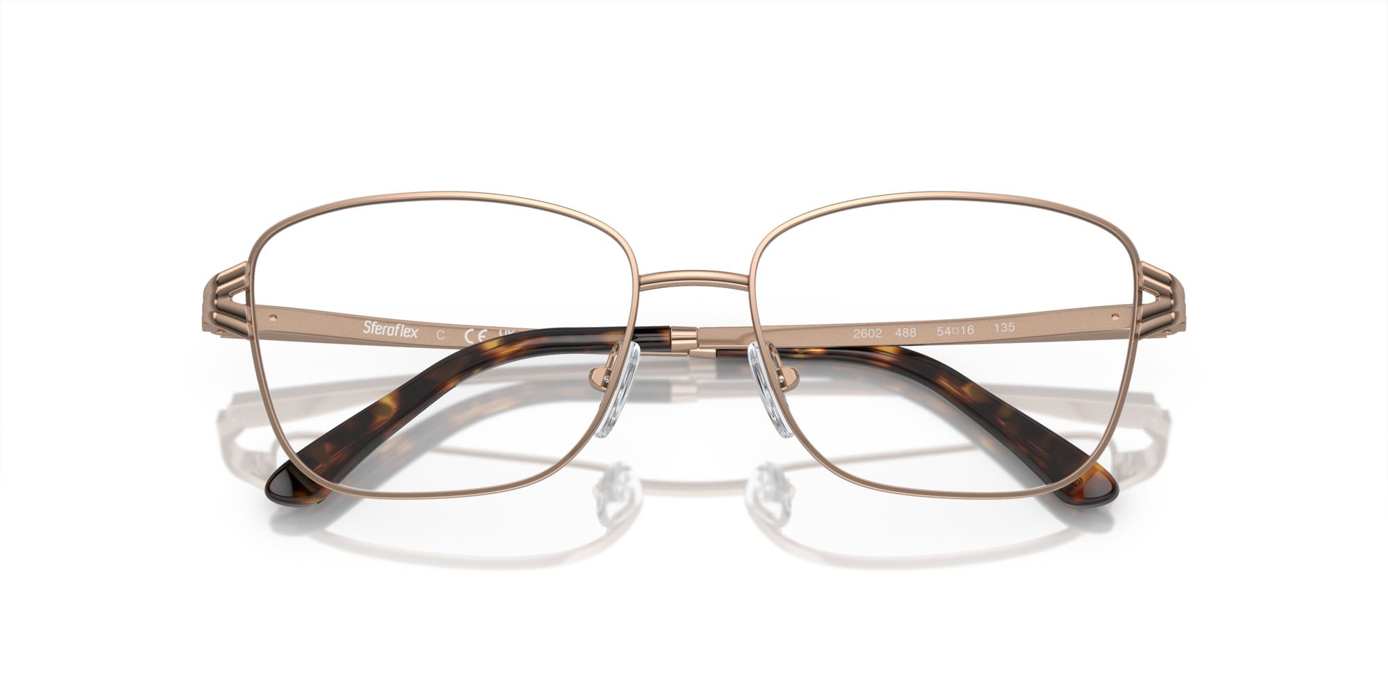 Eyeglasses Sferoflex SF 2602 (488) color rame chiaro lucido shape square lenses lente demo