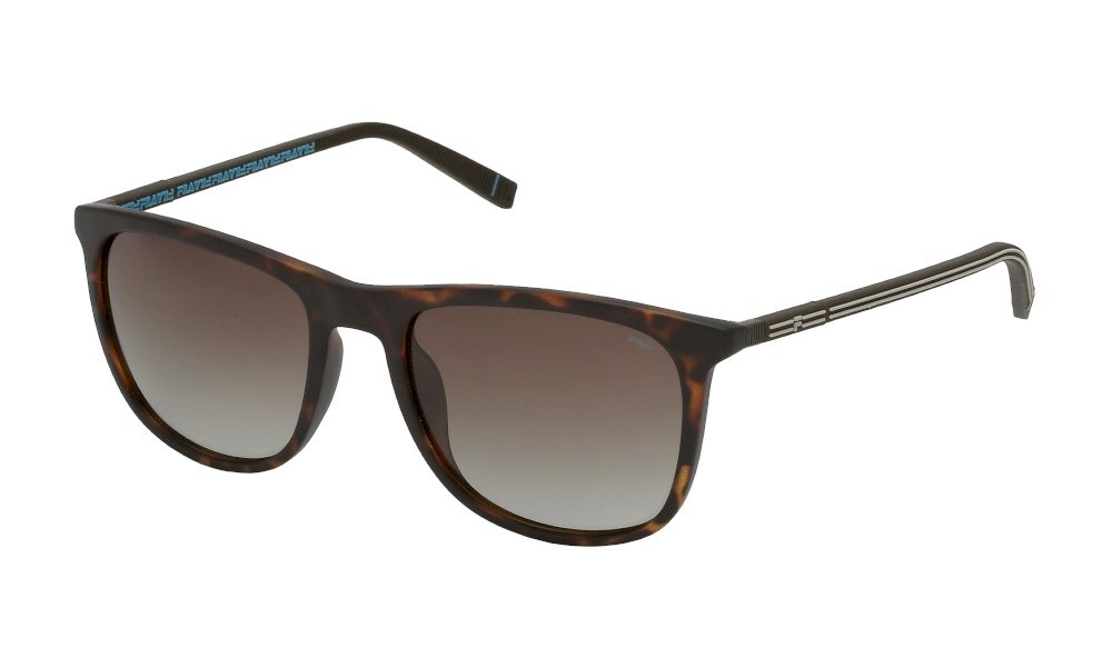 Sonnenbrillen Fila SFI095 (878P) farbe avana scura opaca gläser brown gradient