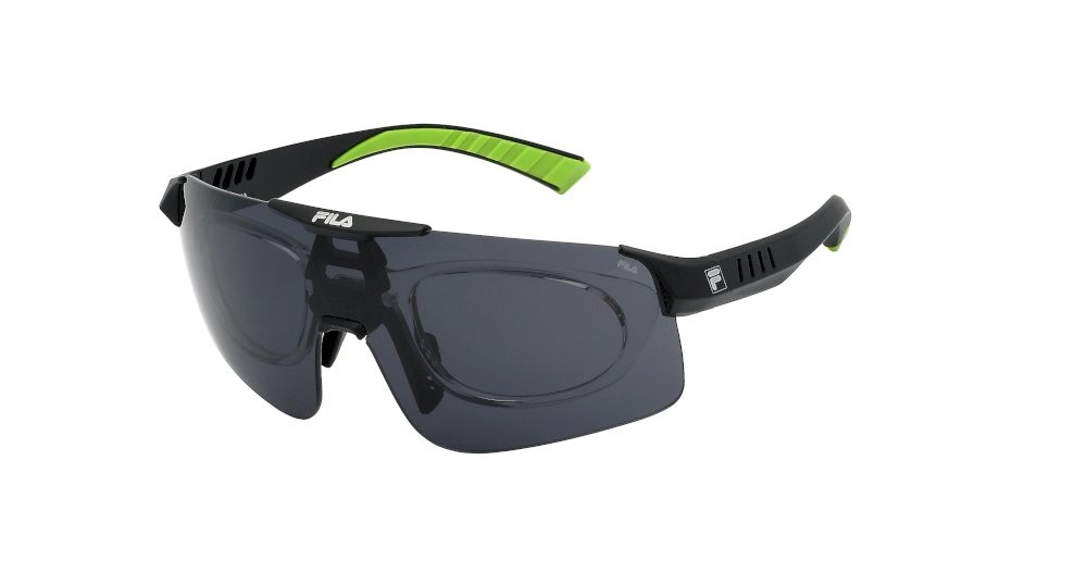 Sonnenbrillen Fila SFI127 (0U28) farbe nero opaco gläser smoke 