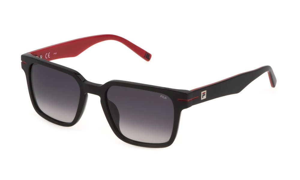 Sonnenbrillen Fila SFI209 (700Y) farbe nero lucido gläser smoke gradient