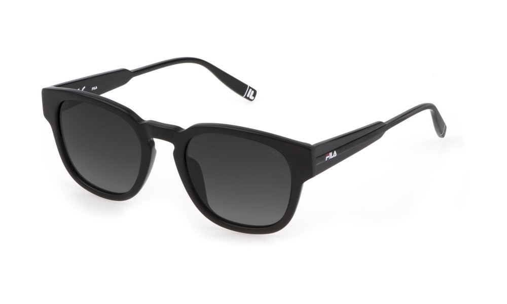 Sonnenbrillen Fila SFI310V (703P) farbe nero sabbiato / opaco gläser smoke gradient