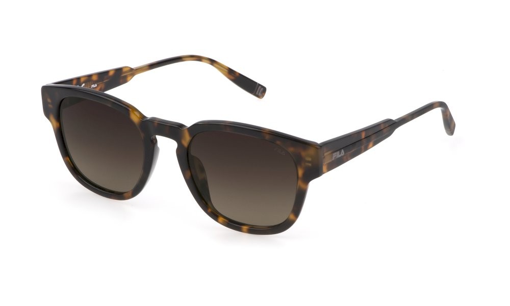Occhiali da sole Fila SFI310V (C10P) colore avana lucida lenti brown gradient