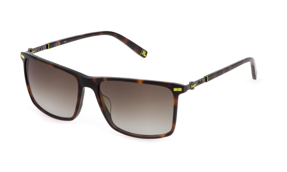 Occhiali da sole Fila SFI447 (0C10) colore avana lucida lenti brown gradient