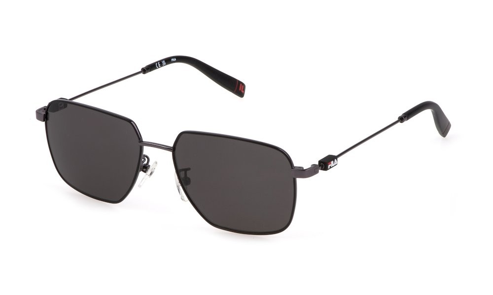 Sonnenbrillen Fila SFI457 (0K56) farbe bachelite c/parti nero opaco gläser smoke