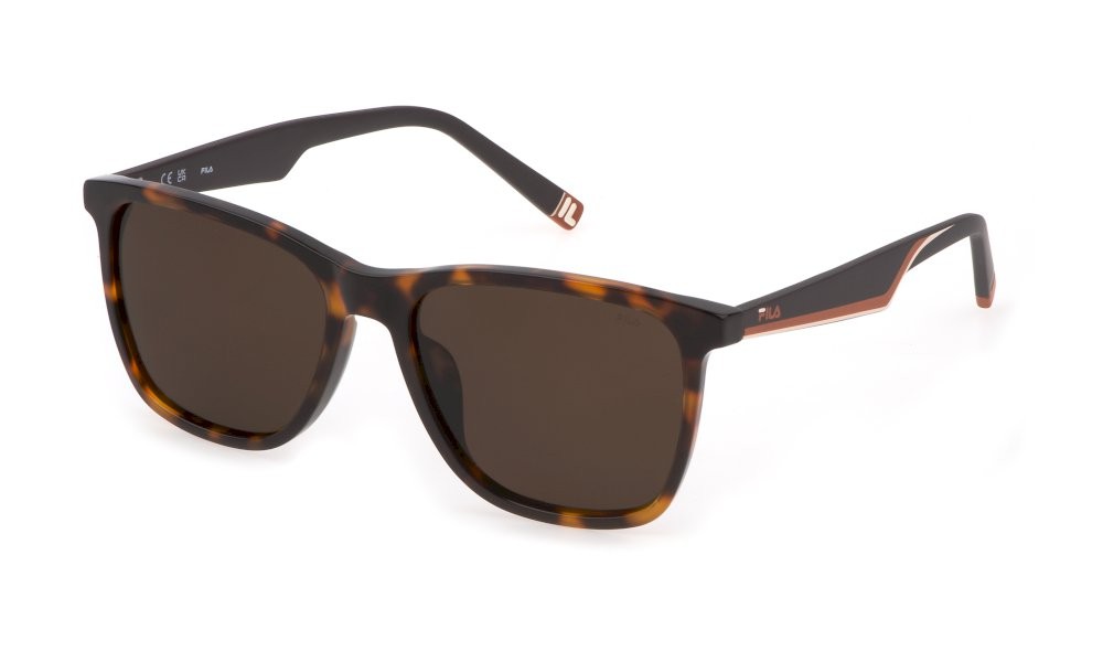 Occhiali da sole Fila SFI461 (C10P) colore avana luicida lenti brown