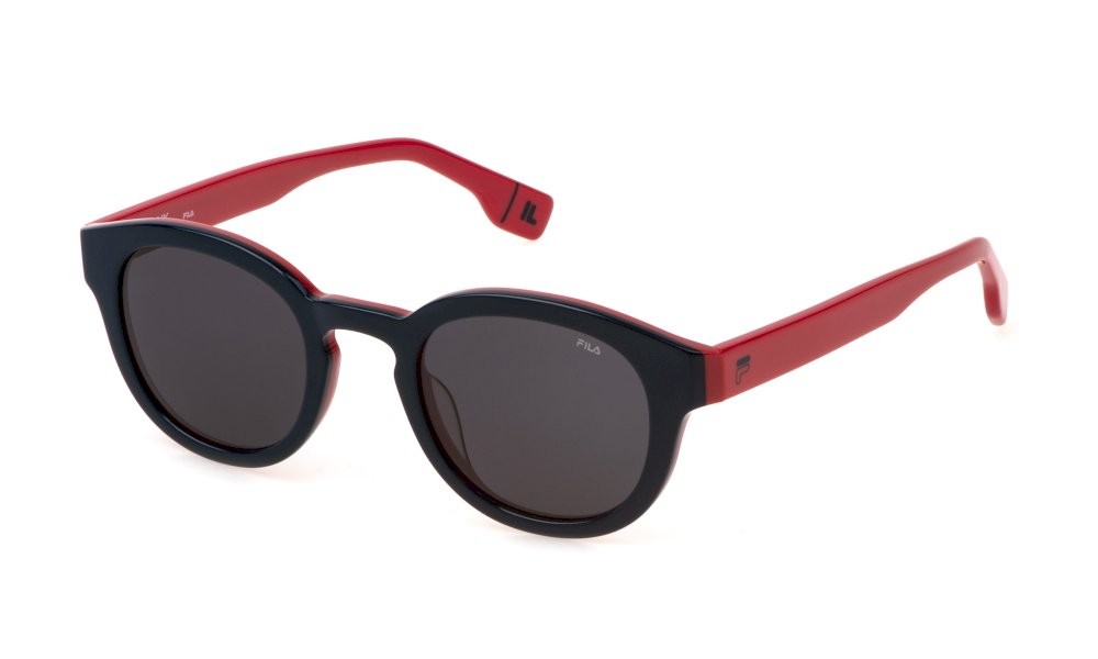 Occhiali da sole Fila SFI731 (01BT) colore blu+rosso lenti smoke