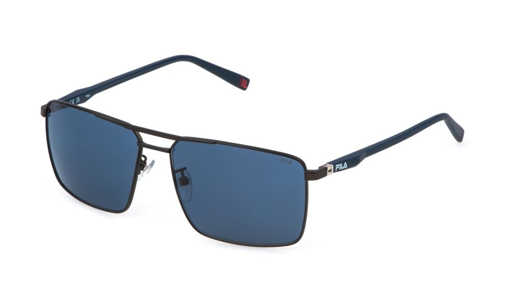 Sunglasses Fila SFI893 (0627) color bachelite opaca lenses blue