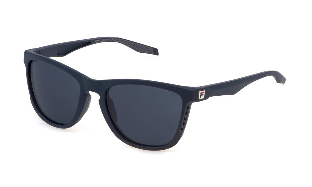 Occhiali da sole Fila SFI895 (06QS) colore blu notte opaco lenti blue