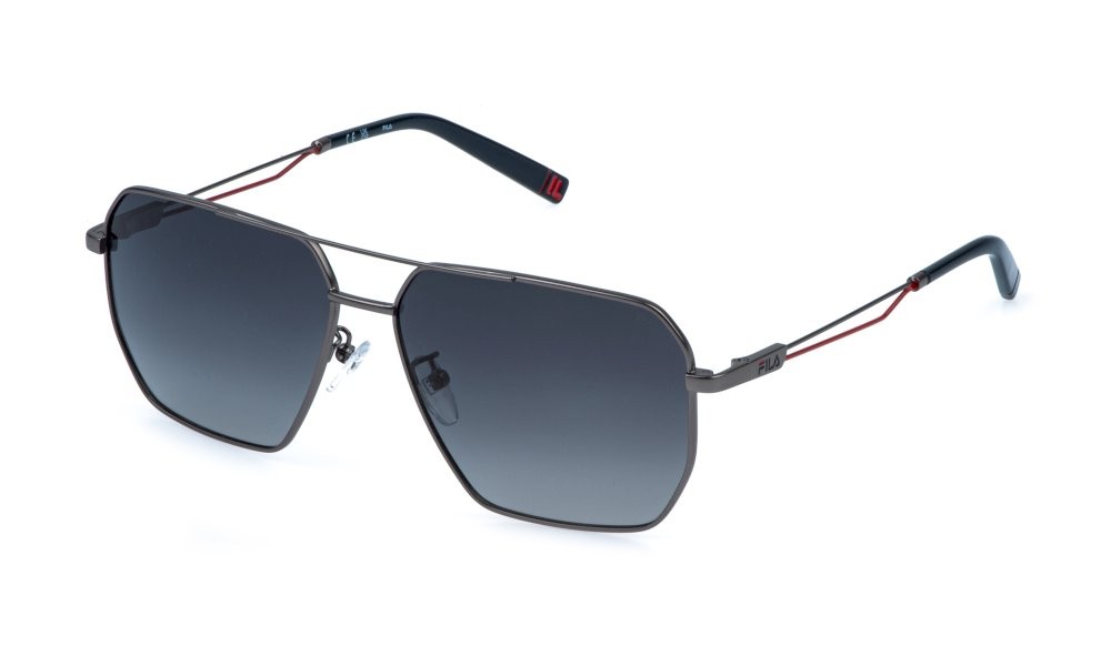 Sunglasses Fila SFIB09 (613P) color rutenio opaco lenses smoke gradient