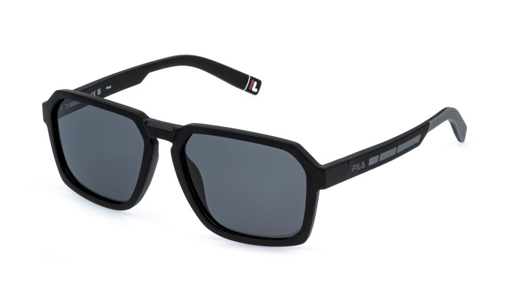 Occhiali da sole Fila SFIB26 (U28P) colore nero opaco lenti smoke