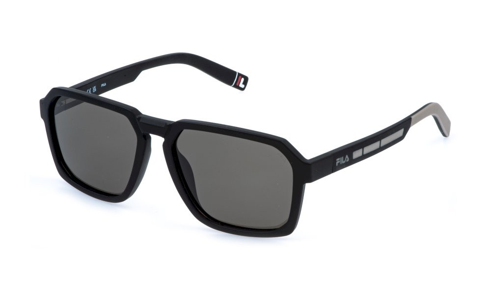 Occhiali da sole Fila SFIB26 (U28Z) colore nero opaco lenti smoke