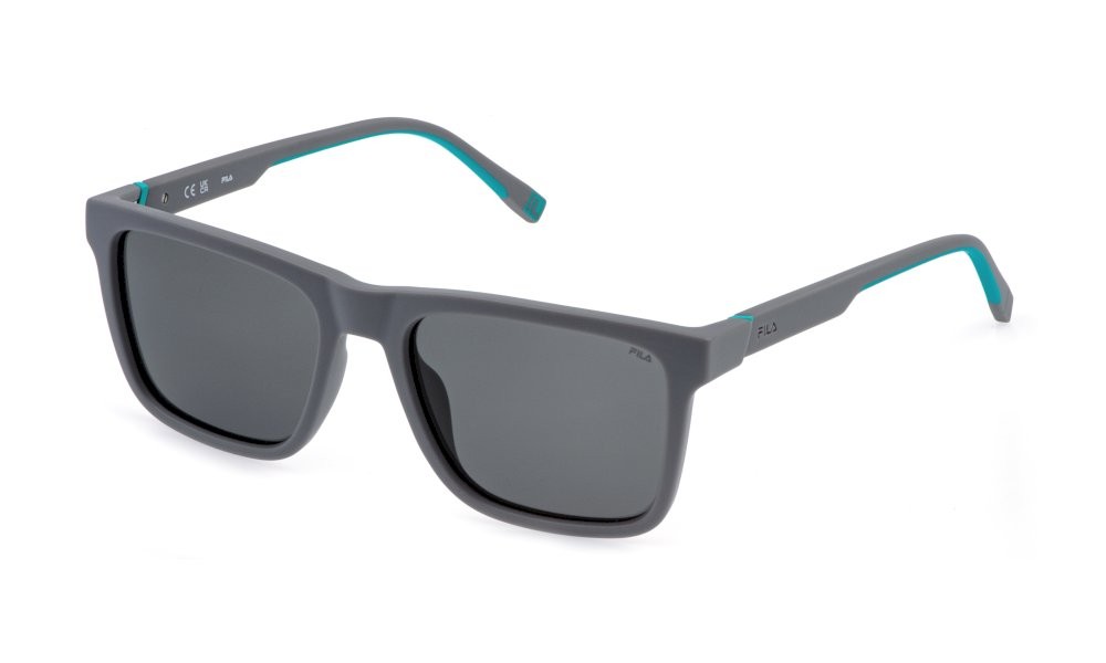 Sunglasses Fila SFID21 (R43P) color grigio pieno opaco lenses grey/green
