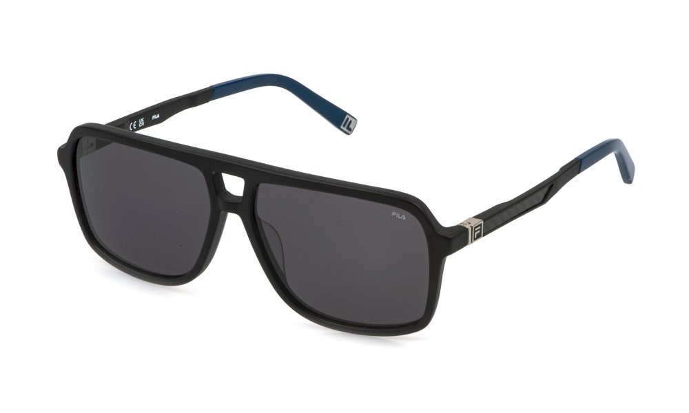 Occhiali da sole Fila SFID22 (0703) colore nero sabbiato/opaco lenti smoke