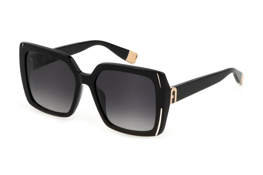 Sonnenbrillen Furla SFU707 (0700) farbe nero lucido gläser smoke gradient