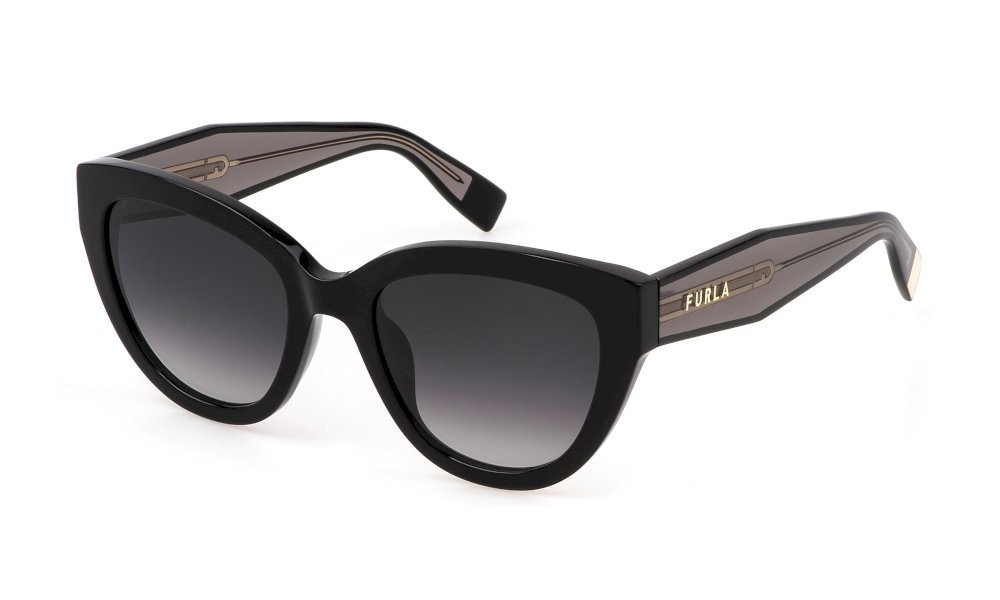 Sonnenbrillen Furla SFU779 (0700) farbe nero lucido gläser smoke gradient
