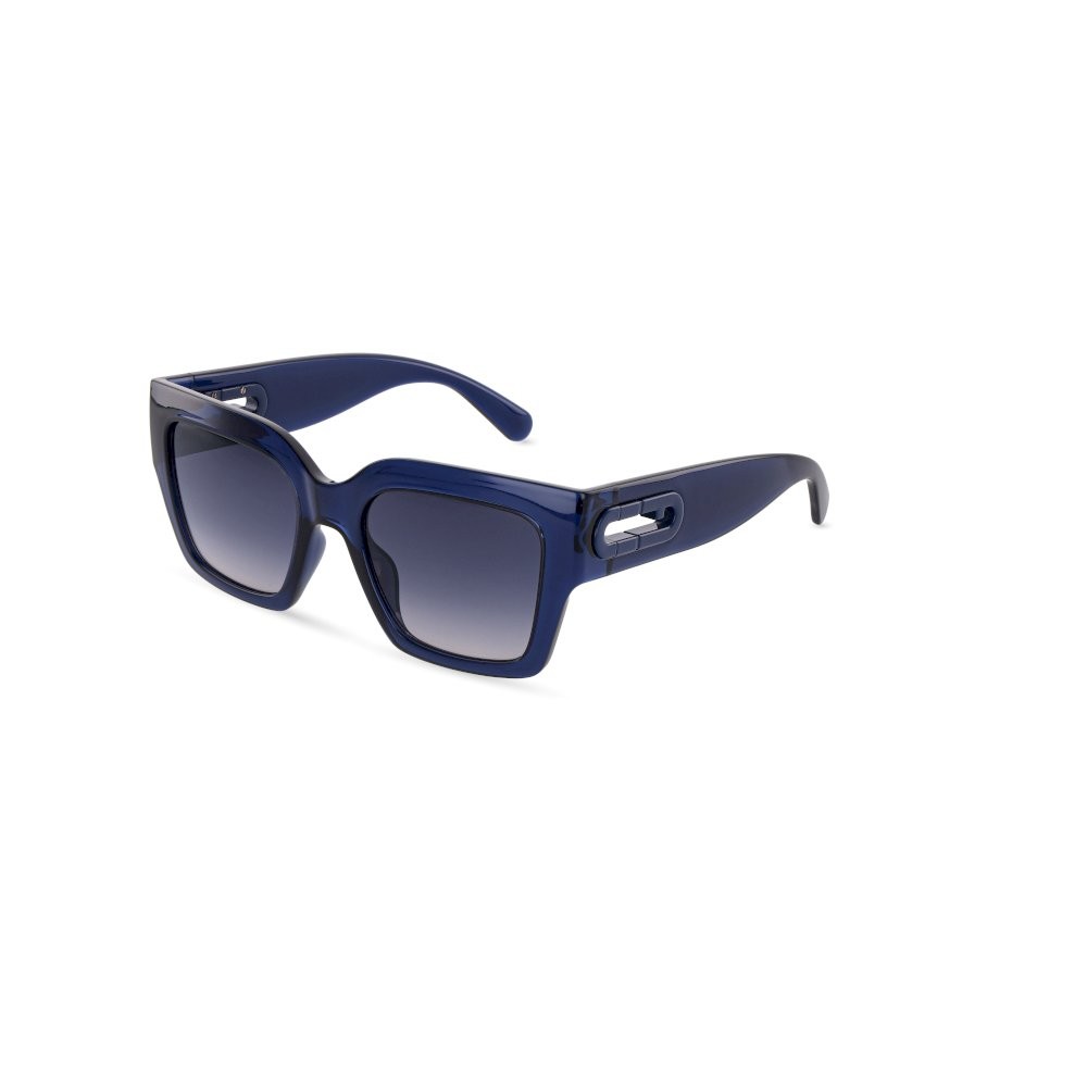 Sunglasses Furla SFUB08 (06G5) color blu trasparente lucido lenses blue gradient powder
