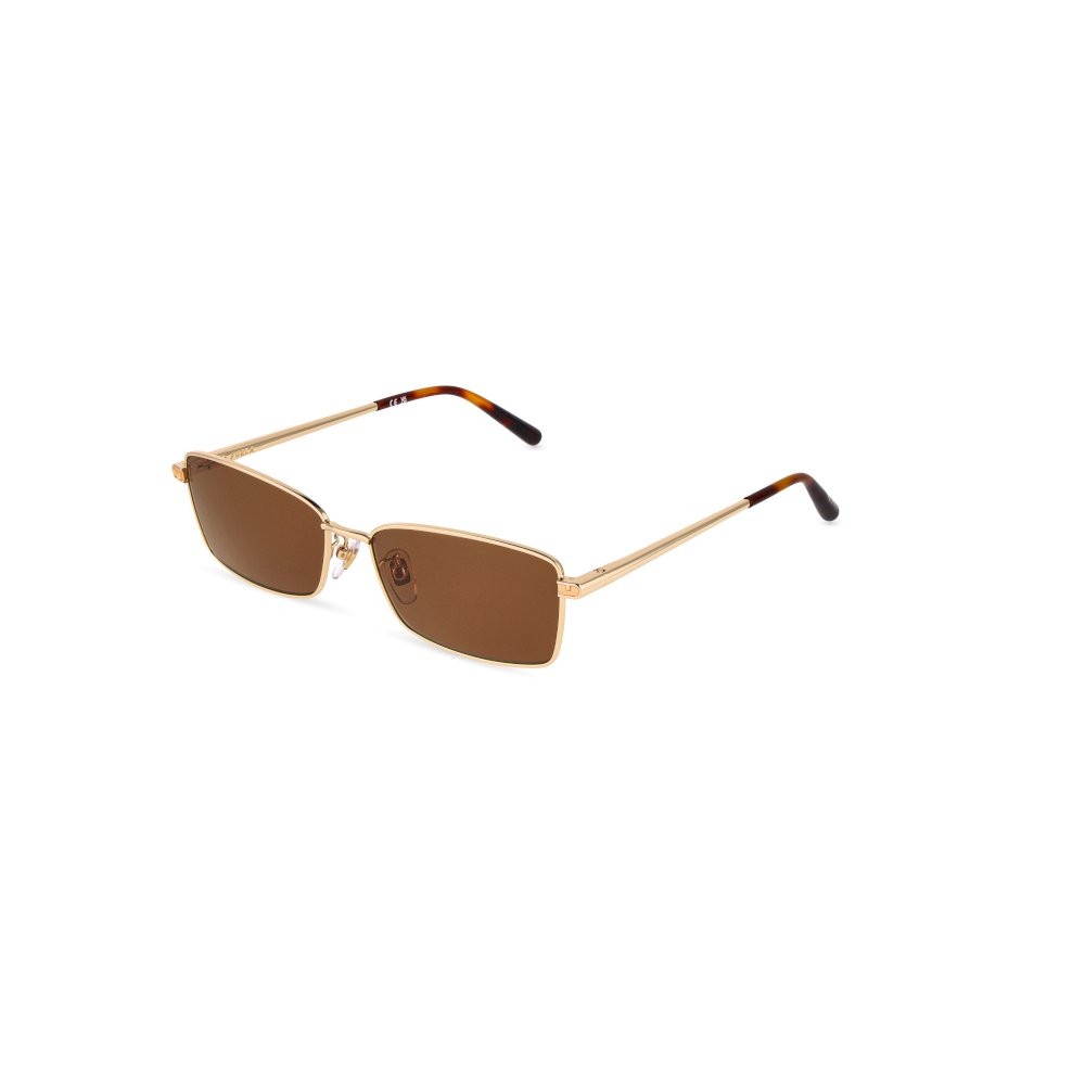Sunglasses Furla SFUB18 (0349) color oro rose' lucido c/parti sabbiate/satin/ lenses brown