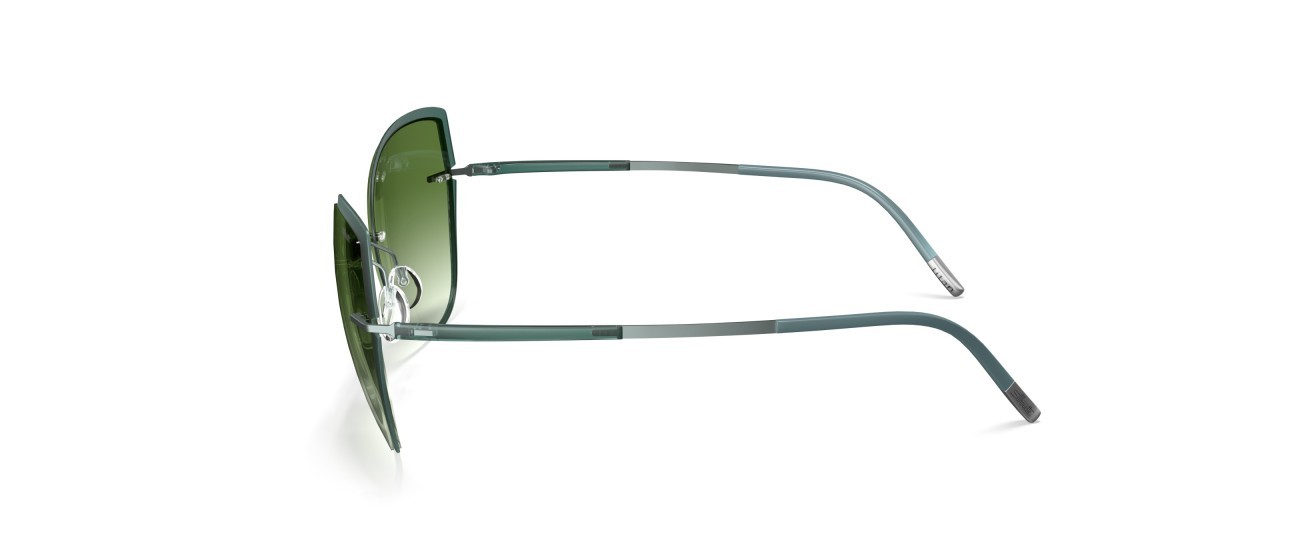 Occhiali da sole Silhouette Accent Shades 08188 5040 colore classic green gradient forma cat eye lenti 5040