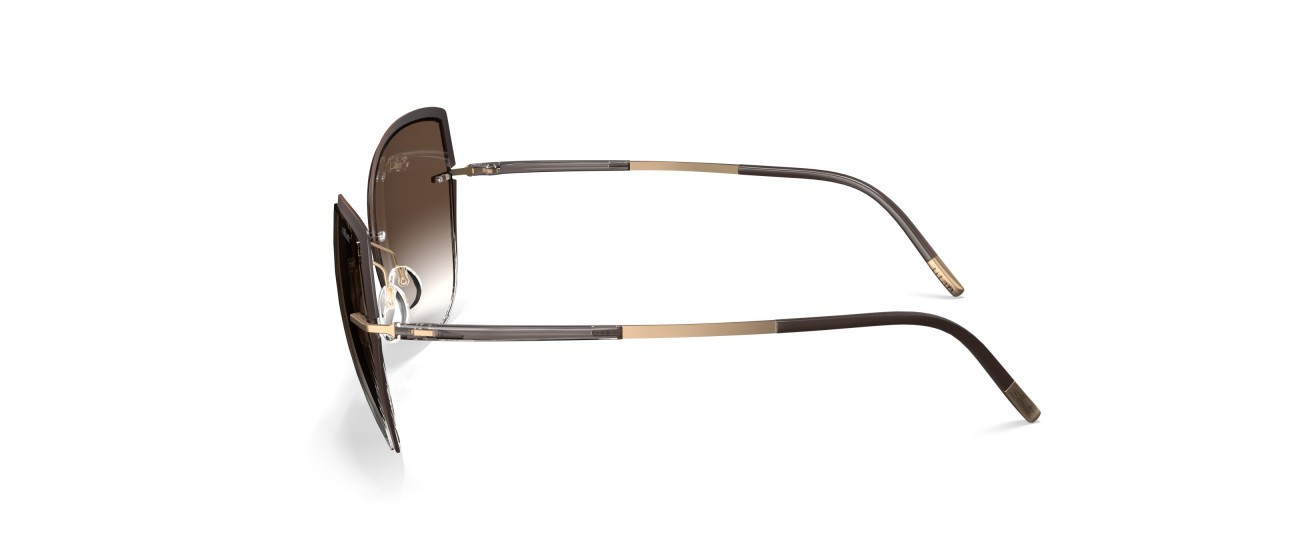 Sunglasses Silhouette Accent Shades 08188 6030 color classic brown gradient shape cat eye lenses 6030