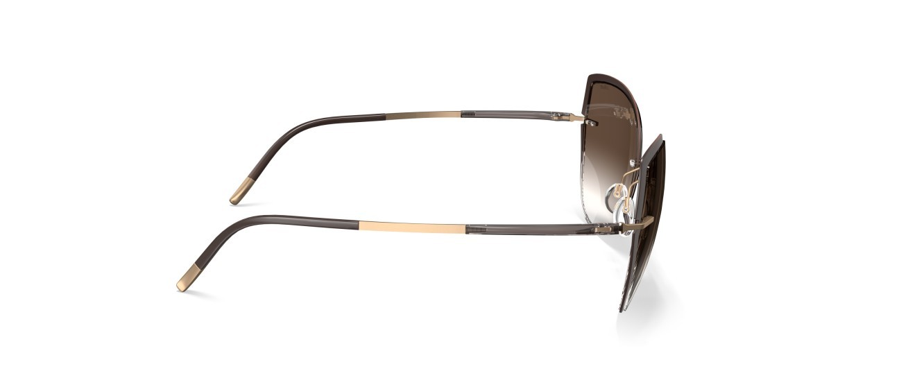 Sunglasses Silhouette Accent Shades 08188 6030 color classic brown gradient shape cat eye lenses 6030