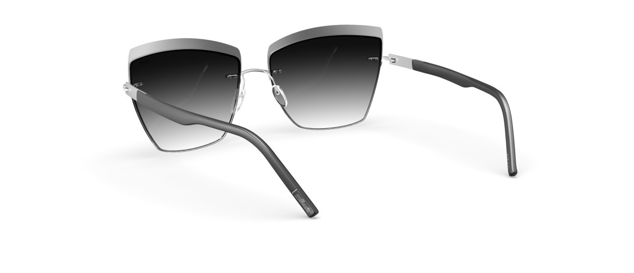 Sunglasses Silhouette Accent Shades 08189 7000 color classic grey gradient shape cat eye lenses 7000