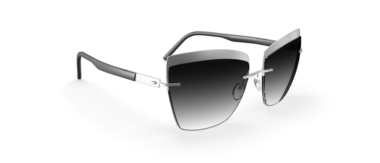 Sunglasses Silhouette Accent Shades 08189 7000 color classic grey gradient shape cat eye lenses 7000