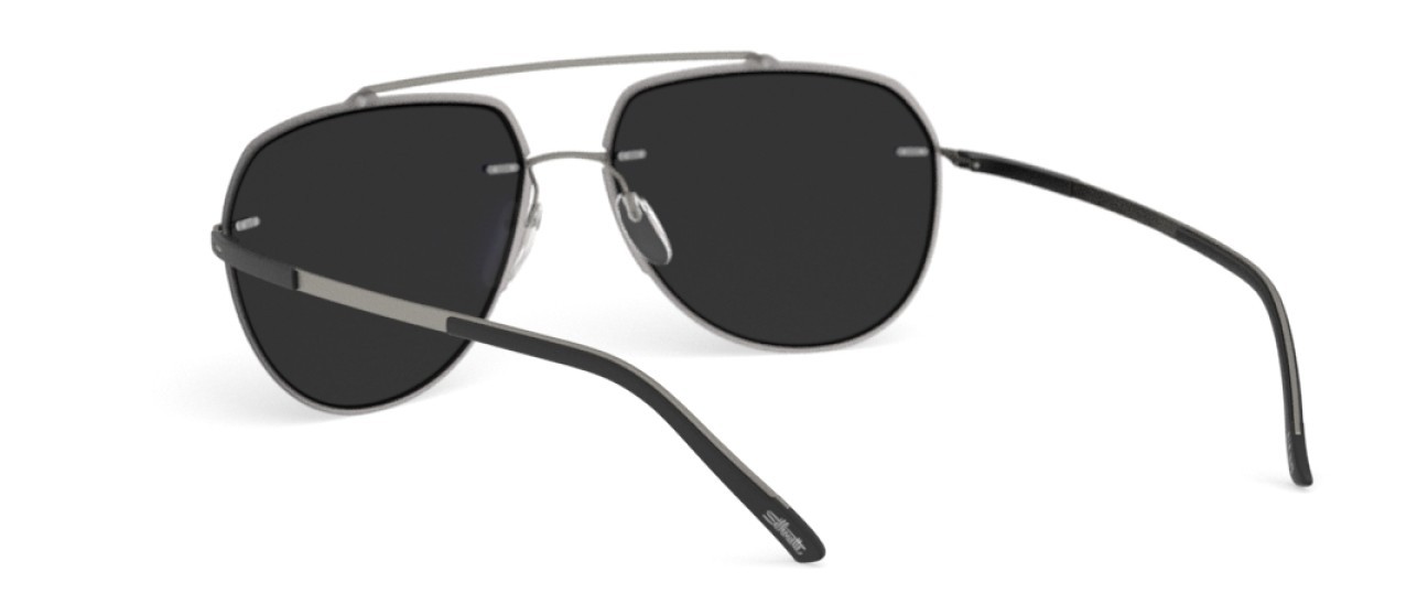 Sunglasses Silhouette Accent Shades 08719 6660 color slm blue mirror gradient shape aviator lenses 6660