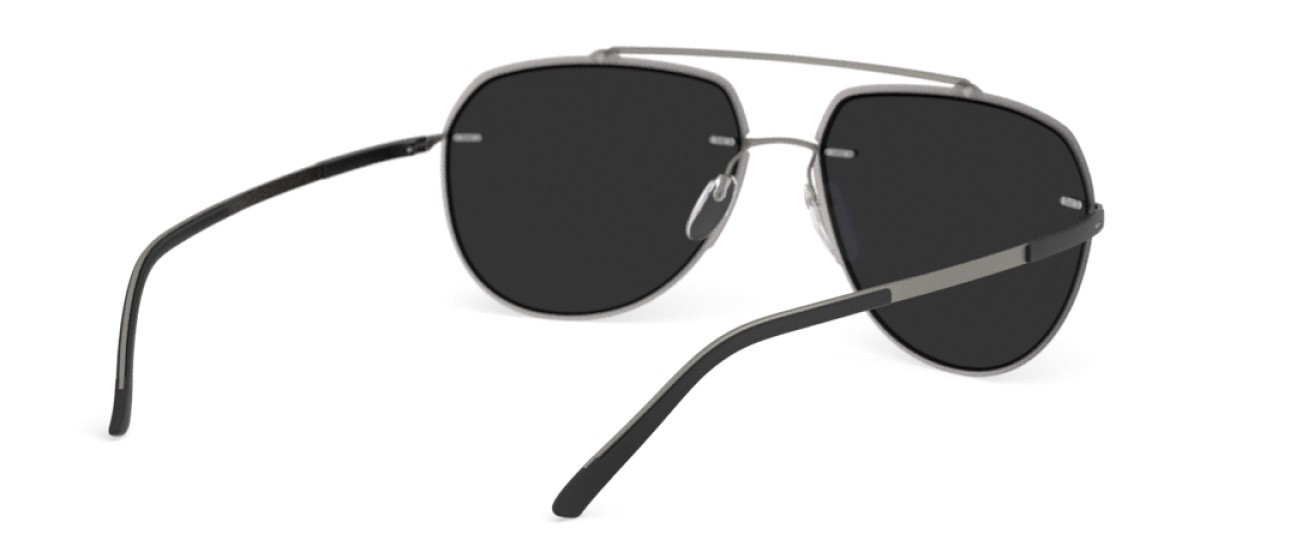 Sunglasses Silhouette Accent Shades 08719 6660 color slm blue mirror gradient shape aviator lenses 6660