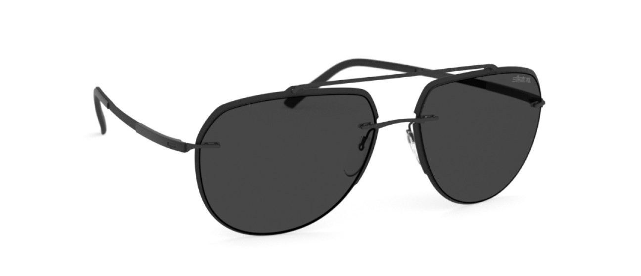 Sunglasses Silhouette Accent Shades 08719 9040 color slm pol grey shape aviator lenses 9040