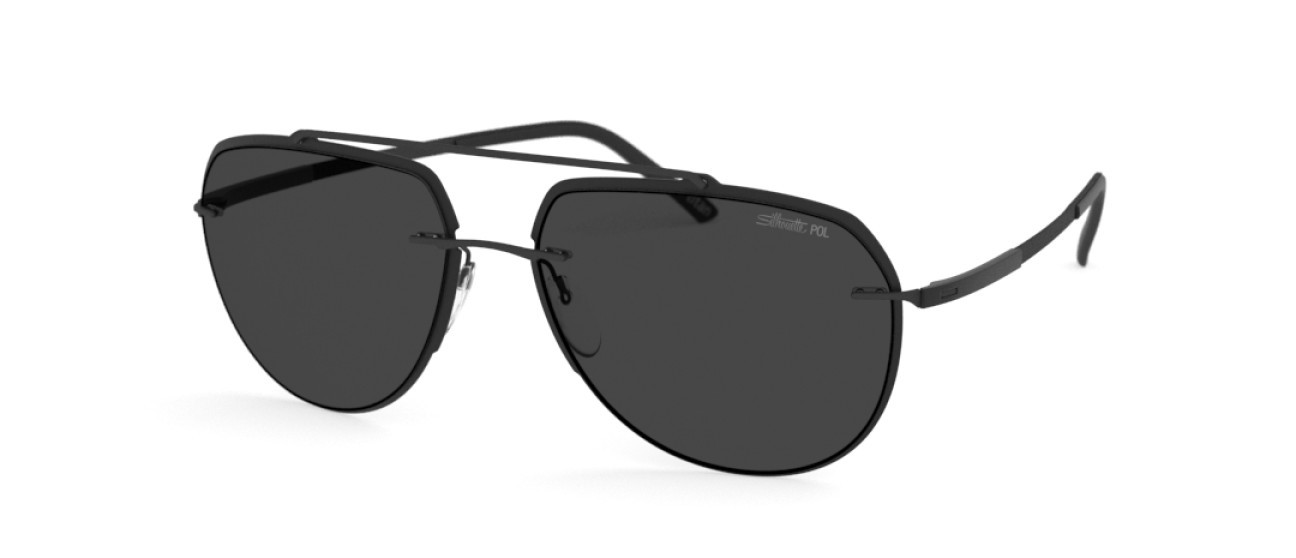 Sunglasses Silhouette Accent Shades 08719 9040 color slm pol grey shape aviator lenses 9040