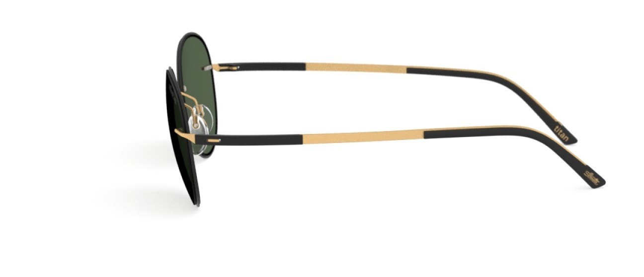 Occhiali da sole Silhouette Accent Shades 08720 9030 colore slm pol green forma pantos lenti 9030
