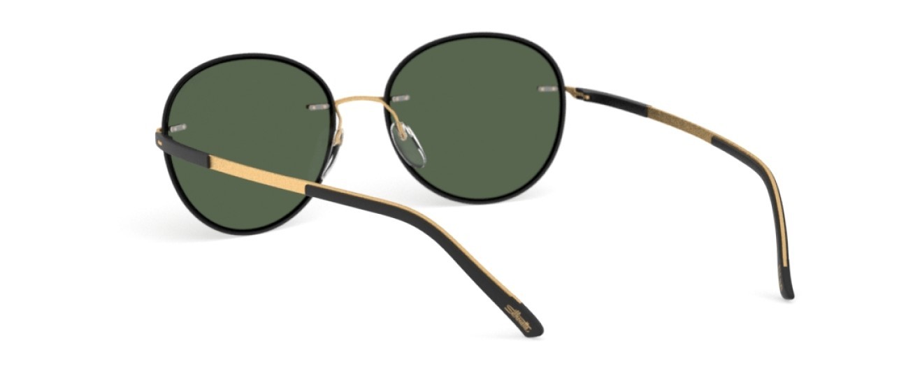 Occhiali da sole Silhouette Accent Shades 08720 9030 colore slm pol green forma pantos lenti 9030