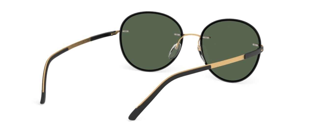 Occhiali da sole Silhouette Accent Shades 08720 9030 colore slm pol green forma pantos lenti 9030
