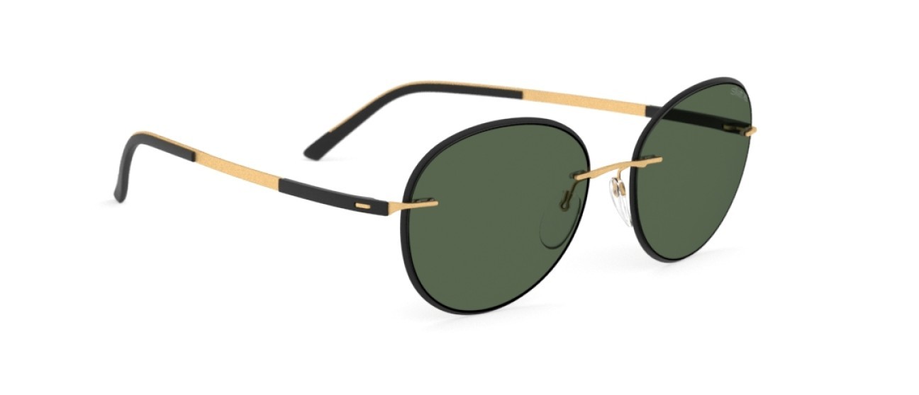 Occhiali da sole Silhouette Accent Shades 08720 9030 colore slm pol green forma pantos lenti 9030